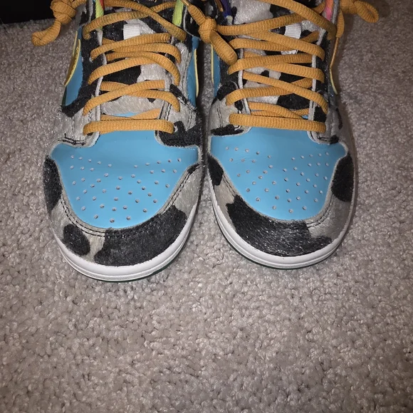 Nike Mens Ben & Jerry SB Chunky Dunky Dunks Cow Print Colorful Size 8